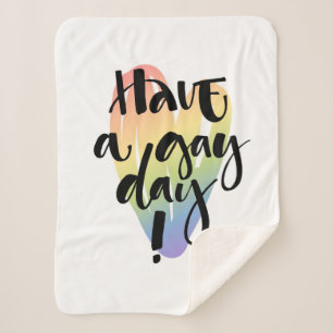 Cobertor Sherpa Tenha Um Gay Dia