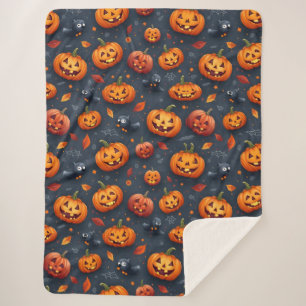 Cobertor Sherpa Termo das Halloween Grande Sherpa Blanket