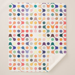 Cobertor Sherpa Teste padrão da estrutura molecular