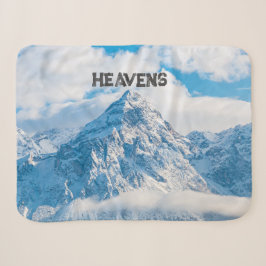 Cobertor Sherpa Texto de Imagem Personalizada dos Céus
