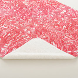 Cobertor Sherpa Textura colorida "aguardente de morango"