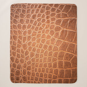 Cobertor Sherpa Textura de pele castanha em couro para fundo