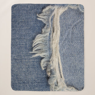 Cobertor Sherpa Textura dos jeans riscada, fundo do na moda.