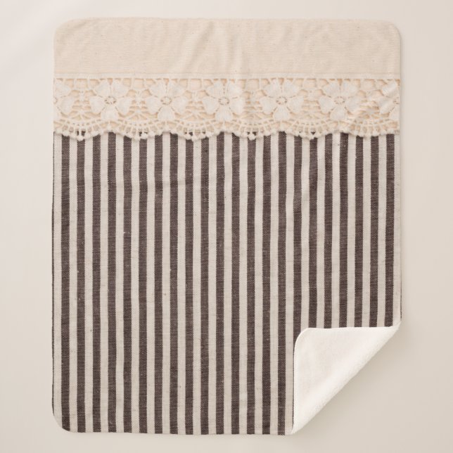 Cobertor Sherpa Textura e local em matéria têxtil de tecido para f (Frente)