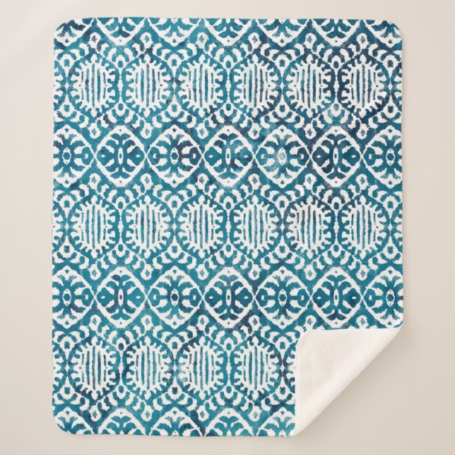 Cobertor Sherpa Textura geométrica repete padrão criativo moderno (Frente)