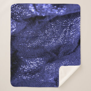 Cobertor Sherpa Textura. Tecido azul escuro. Antecedentes decorati
