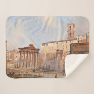 Cobertor Sherpa The Ancient Roman Forum (por Ippolito Caffi)
