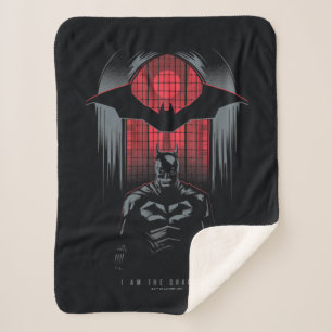 Cobertor Sherpa The Batman Window Pane Outline