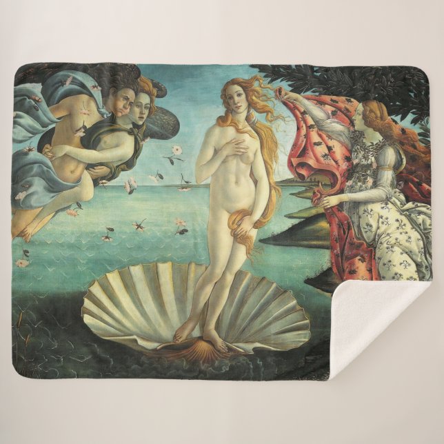 Cobertor Sherpa The Birth of Venus (Frente (Horizontal))