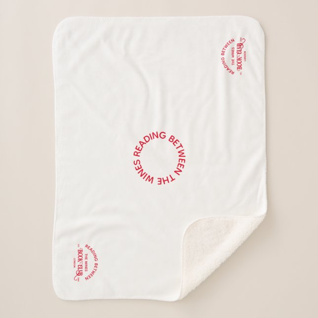 Cobertor Sherpa The Book Club Crest Read Discussão Repetir (Frente)
