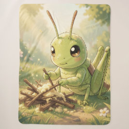 Cobertor Sherpa The Grasshopper and the Nectar Artwork