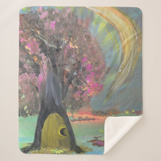 Cobertor Sherpa The guardian of silent secrets (Frente)