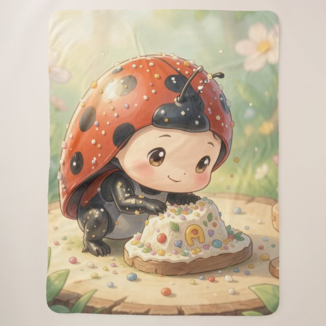 Cobertor Sherpa The Ladybug and the Hidden Nectar Kingdom (Frente)