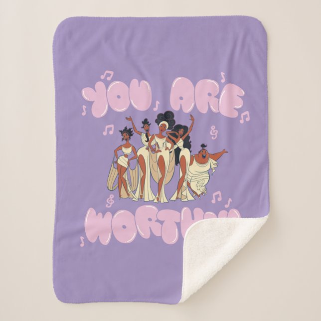 Cobertor Sherpa The Muses - You Are Worthy Sherpa Blanket (Frente)