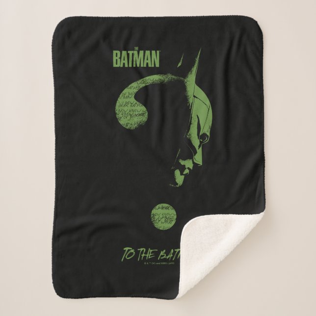 Cobertor Sherpa The Riddler "To The Batman" Question Mark (Frente)