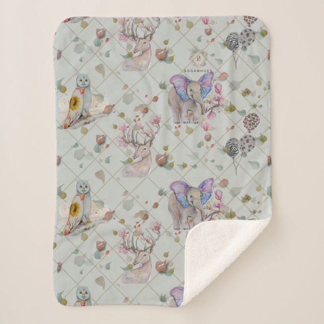 Cobertor Sherpa Theme Baby (Frente)