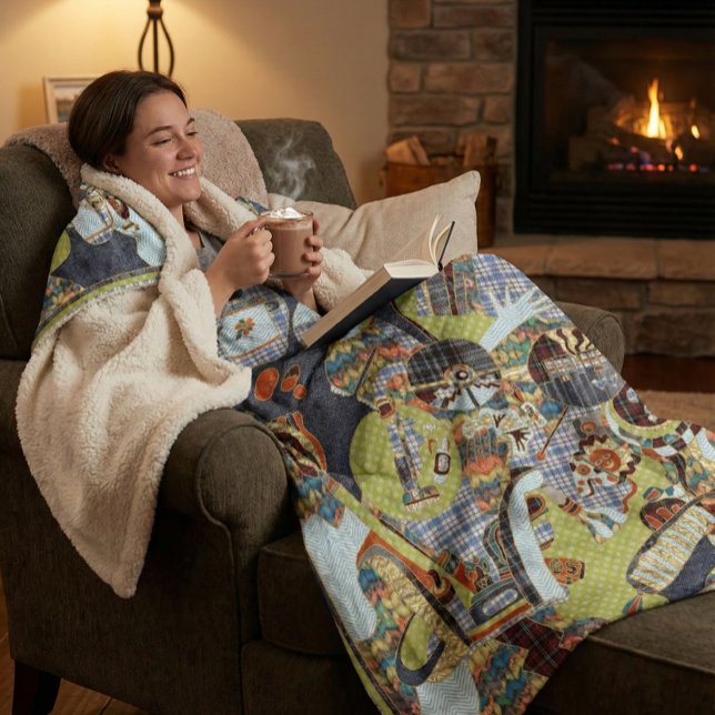 Cobertor Sherpa This is Life (Criador carregado)