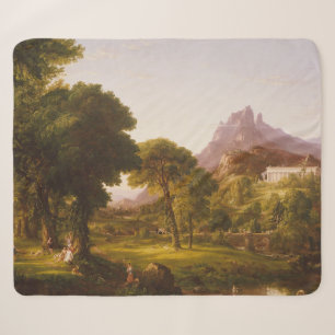 Cobertor Sherpa Thomas Cole Dream of Arcadia