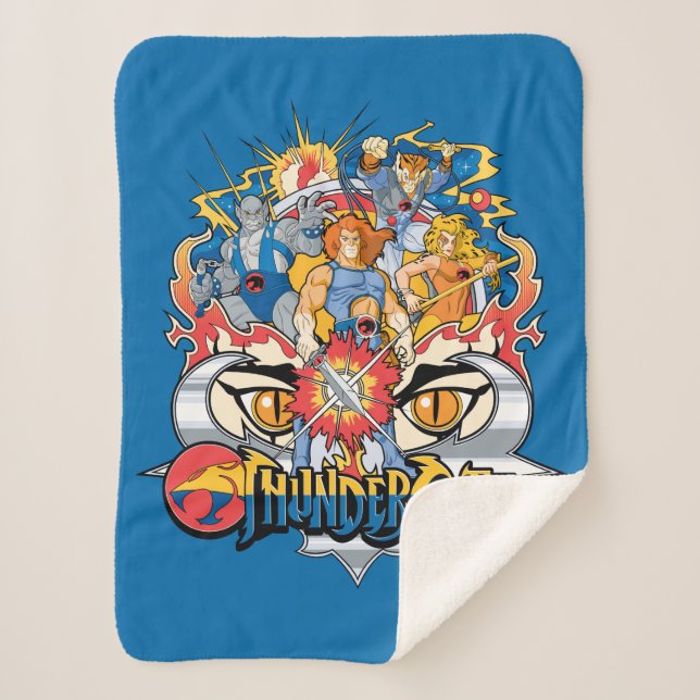 Cobertor Sherpa ThunderCats | Firey Group Graphic (Frente)