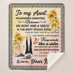 Cobertor Sherpa Tia Gifts Carta À Minha Tia Love Da Niece