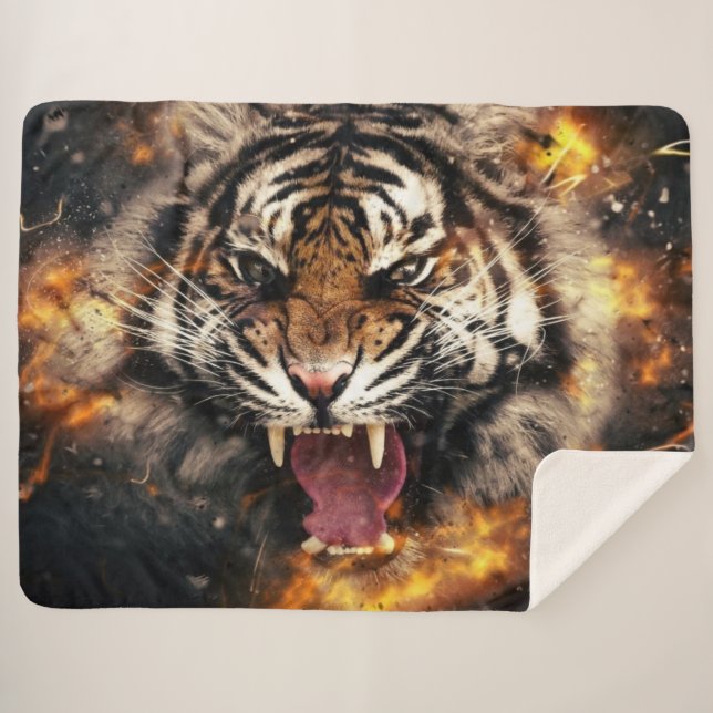 COBERTOR SHERPA TIGER DE INCÊNDIO (Frente (Horizontal))