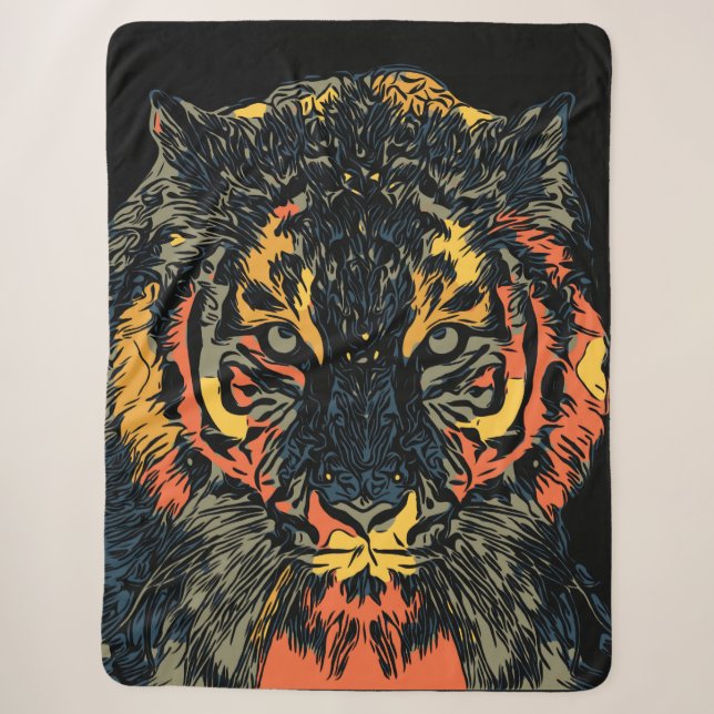 Cobertor Sherpa Tigre (Frente)