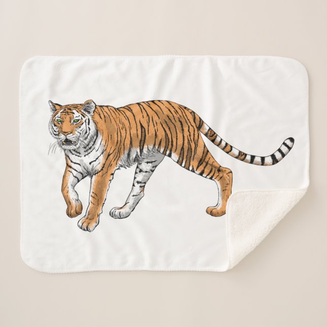 Cobertor Sherpa Tigre 2 (Frente (Horizontal))