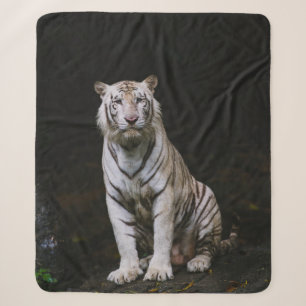 COBERTOR SHERPA TIGRE BRANCA