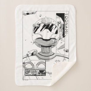 Cobertor Sherpa Toonami TOM 5 & SARA - Pára-choque de estilo cômic
