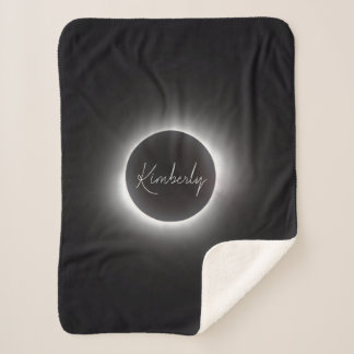 Cobertor Sherpa Total de Eclipes Solares Personalizados