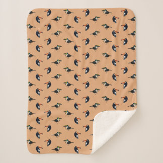 Cobertor Sherpa Toucan Frenzy (Laranja)