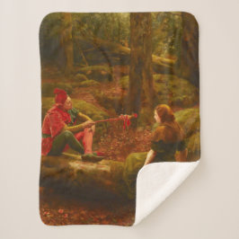 Cobertor Sherpa Touchstone and Audrey (Jester Teasing Lady Lover)