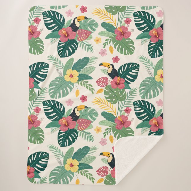 Cobertor Sherpa Traga a selva para casa (Frente)