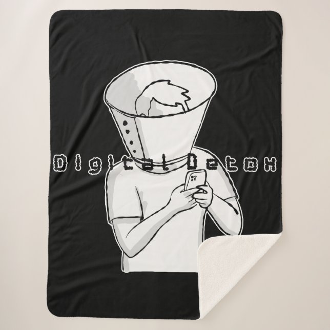 Cobertor Sherpa tratamento de detox digital (Frente)