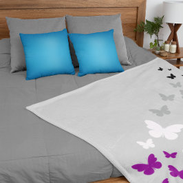 Cobertor Sherpa Trilha de Borboleta do Orgulho Asexual