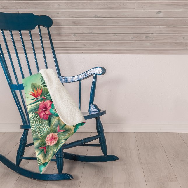 Cobertor Sherpa Trópicos brilhantes Sherpa Blanket (Criador carregado)