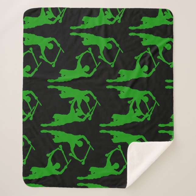 Cobertor Sherpa Truques de Cavaleiro Sem Patinete Pro (Frente)