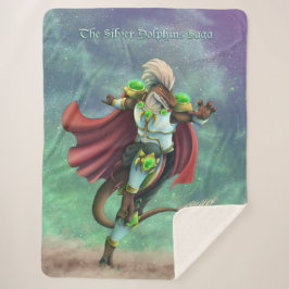 Cobertor Sherpa TSDS: Arte de capa solo de Justin Arisdale Terra  