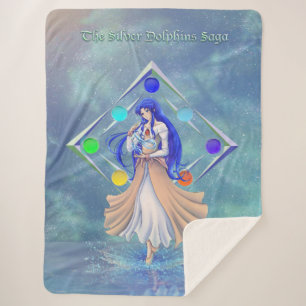 Cobertor Sherpa TSDS: Miral Akemi Cobrir Art Solo Water