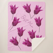 Tulipas cor-de-rosa bonito de melhor Mãe Feliz Flo