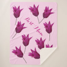 Tulipas cor-de-rosa bonito de melhor Mãe Feliz Flo