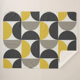 Cobertor Sherpa Turim Turmérico Moderno do Século médio