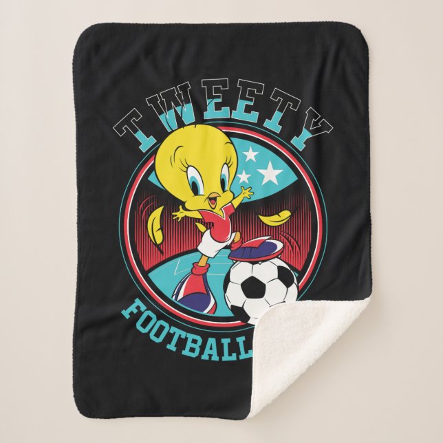 Cobertor Sherpa TWEETY™ Football Club Badge (Frente)