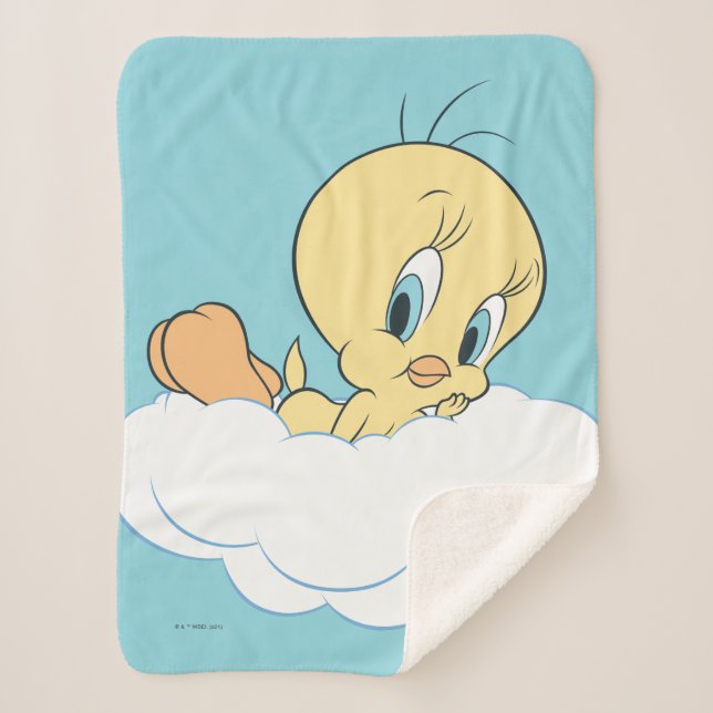 Cobertor Sherpa Tweety In Clouds Pose 3 (Frente)