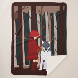 Cobertor Sherpa Um boné vermelho faz amigos