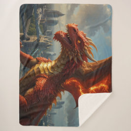 Cobertor Sherpa Um Dragão Vermelho Welsh Terroriza Londres