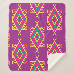 Cobertor Sherpa Um padrão perfeito no estilo boho. Ornamento étn