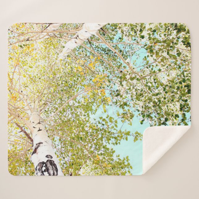 Cobertor Sherpa Um pedaço do céu (Frente (Horizontal))