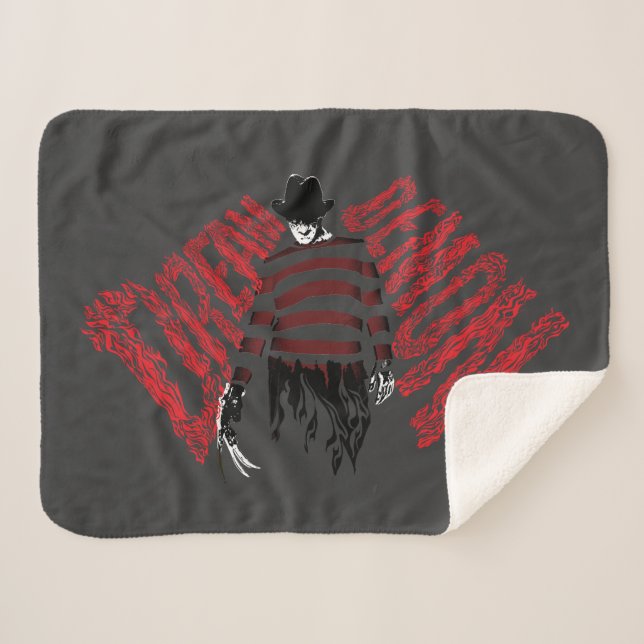 Cobertor Sherpa Um pesadelo na Elm Street | Dream Demon Freddy (Frente (Horizontal))