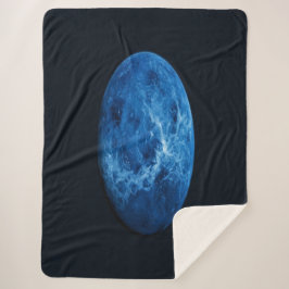 Cobertor Sherpa Um Planeta Azul Profundo